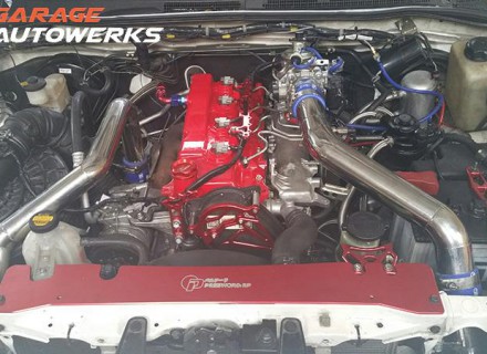 Toyota Fortuner installed engine dress-up accessories